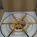 GMlixin Gold Modern Crystal Chandelier Pendant Ceiling Lights Chandeliers Lighting Fixture for Dining Living Room Foyer Hallway 12-Lights (Dia 24 Inch)