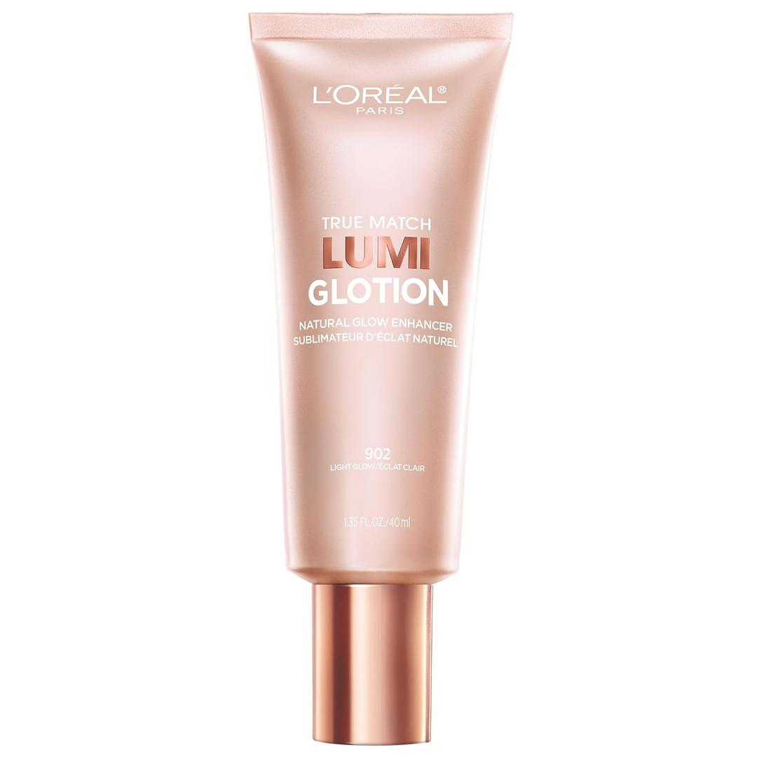 L'Oreal Paris Makeup True Match Lumi Glotion, Natural Glow Enhancer, Illuminator Highlighter, Bronzing Drops For a SunKissed Glow, 902 Light