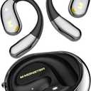 Monster Open Ear AC360, Wireless Bluetooth Rotary Earphone, with Lanyard, Upgraded Bluetooth 6.0, Touch Control, 24h Long Battery Life, IPX5 Waterproof,Long-Lasting Wear Without FatigueBlack