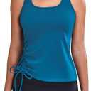 Blooming Jelly Womens Workout Tank Tops Sleeveless Running Athletic Shirts Drawstring Racerback Gym Clothes 2025 S