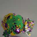 Cheerland Green Purple Gold Mardi Gras Mask Banner Paper Bead Garland Set for Mardi Gras Theme Party Decorations Triangle Flag Bunting for Fat Tuesday Party Supplies Carnival New Orleans Party Decor