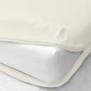 Zipper Fitted Sheet - Full Size, 12 Inch Deep Pocket, Hotel Quality Brushed Microfiber Bottom Sheet, Soft Wrinkle-Free, Shrinkage and Fade Resistant, 1 Fitted Sheet Only (Ivory)