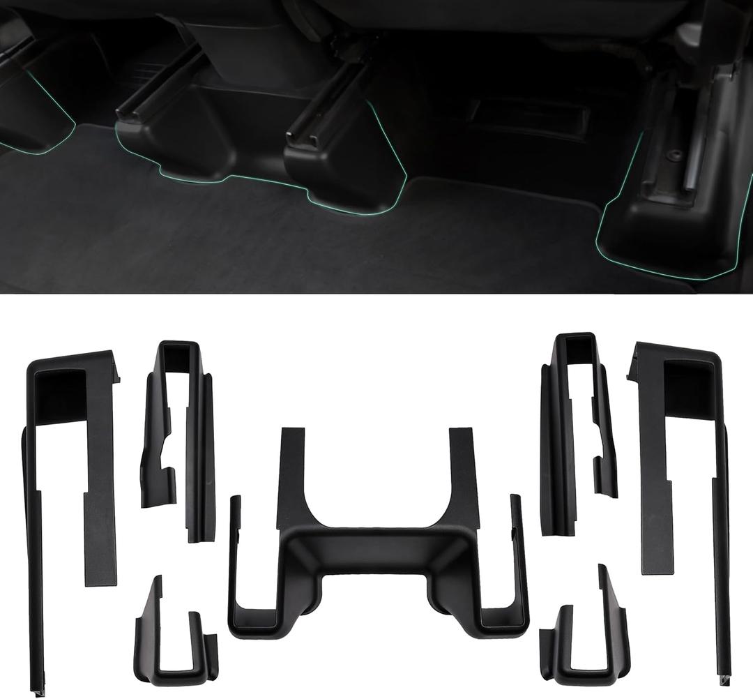 AA Ignition Seat Slide Rail Pad Cover Set of 7 Compatible with Tesla Model Y 2021, 2022 and 2023 - Front, Side and Rear Kick Pad Corner Seat Wrap Protector Kit