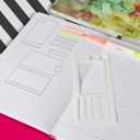 2 x 9 Pcs Handmade Flexible Record Template, 3 Style Planner Stencils Set Reusable Templates for Bullet Journals, Task Lists & Daily Organization  Compatible with Coils, Discs & Rings