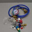 Lichamp A/C R134A Refrigerator Freon Recharge Kit with Bullet Piercing Valve, Piercing and Self-Sealing Can Tap 134A