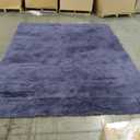 Super Soft Fluffy Rugs for Living Room, Area Rugs 8x10 for Bedroom, Modern Shaggy Rug Fuzzy Carpets for Kids, Plush Indoor Nursery Home Decor Rug with Non-Slip Bottom, Gray Purple