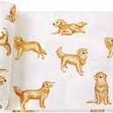 LifeTree Muslin Swaddle Blankets, 70% Viscose from Bamboo and 30% Cotton Baby Swaddle Blankets Unisex Swaddling Blanket for Newborn, Soft Large 47" x 47", Golden Retriever Baby Blanket