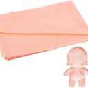 PH PandaHall Peach Skin Doll Making Fabric, 59x39inch Soft Plush Polyester, Solid Pattern, Ideal for Doll Skin, Puppet, Amigurumi, DIY Craft
