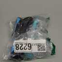 Supertrip Adult Swim Goggles Swimming Goggles with Nose Cover Elastic Fabric Strap Tempered Glass Snorkeling Gear for Adults (02-BlackBlue+LakeBlue)