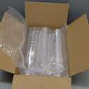 50 Pcs Disposable Plastic Martini Glasses for Parties 5oz, Unbreakable Clear Cocktail Dessert Parfait Glasses, Mini Martini Cups for Wedding Party Bowl Ice Cream