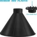2 x Magical Ice Scrapers for Car Windshield - 2 Pack Cone Magic Car Ice Scraper with Funnel, Round Snow Scraper for Christmas Present