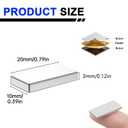 Powerful Neodymium Bar Magnets, 60 Pack Rare Earth Magnets, Heavy Duty Magnet, Rectangular Magnets, Small Magnet Strong for Fridge, DIY, Garage, Kitchen, Science, Craft, Office-20x10x3 mm