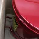 Justrite 6 Gallon Galvanized Steel Oily Waste Can, 16" x 12" Metal Oil Rag Safety Can With Foot Operated Self-Closing Lid for Oil Rag Disposal, Made in the USA, Red, 09100