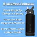 HydraNest Dog Water Bottle - Portable Dog Travel Water Bottle & Bowl, Insulated Pet Water Bottle for Camping, Beach - Dog Mom and Dad Gifts for Dog Lovers  Perfect for Women and Men - 32oz