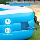 Large Inflatable Pool with Pump, 165" x 76" x 22" Oversized Thickened Blow Up Pools for Adults, Family Swimming Pool for Backyard, Outdoor, and Summer Water Party