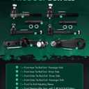 SCITOO 8pcs Front Suspension Kit Inner Outer Tie Rod End fit for Ford for F-150 for Expedition for F-250 for F-150 Heritage for Lincoln Navigator Blackwood with Idler Arm Pitman Arm
