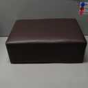 Joveco Small Foot Rest Stool Ottoman, Faux Leather Footrest Footstool for Chair, Under Desk, Office, Living Room, Brown