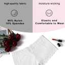 Avidlove Womens Underwear Sexy Boyshorts Panties Lace Full Coverage Boxer Briefs with Criss Cross Back (White, S)