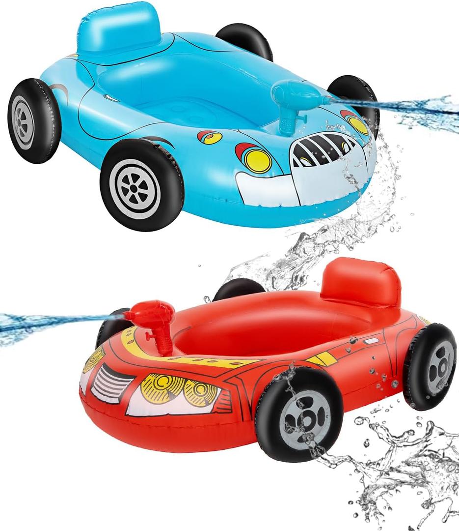 Pool Float Kids with Water Gun Toddler Swimming Toys Ages 3-8 Years Water Party