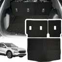 Cargo Liner Compatible with 2020-2025 Ford Escape Trunk Mat Cargo Mat Back Seat Cover Protector Dog Liner Pet Mat Cargo Trunk Liner(Backrest Mats+Trunk Mat)