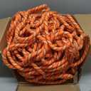 Double Braided Polyester Rope (1/2 in x 200 ft) Strong Arborist Rigging Rope 48 Strands for Tree Work Climbing Pulling Sailing, Orange