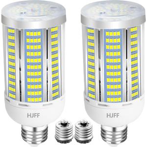 HJFF Led Light Bulb 500W Equivalent 7500 Lumen 5000K Waterproof E26/E27 Medium Base 60W led Bulb for Outdoor Indoor Lamp Area Garage Warehouse Workshop Street Backyard
