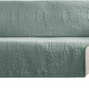 Sage Blue Loveseat Covers for 2 Cushion Couch, Water Repellent Slip Covers for Sofa, Washable Love Seat Quilted Couch Covers, Pet Friendly Loveseat Slipcovers (Loveseat 48", Sage Blue)