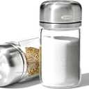 OXO Good Grips Glass Adjustable Salt & Pepper Shaker Set, 3.5 oz Each, Clear
