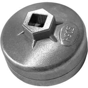 73-74mm Oil Filter Wrench, 15 Flutes Oil Filter Removal Tool Socket Compatible with AC Delco PF46/PF47/PF48/PF48e/PF63/PF64 Oil Filter for Chevy/Toyota/GM/Chrysler/Equinox 1.5L(1PC)