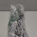 Halloween Plastic Chains Props, 2 Pack 6 Ft Plastic Black and Silver Removable Large Plastic Chain Link for Halloween Party Decoration Cosplay Accessory (Style 1)