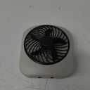 O2COOL Treva 5 Inch Battery Powered Fan Portable Desk Fan 2 Cooling Speeds with Compact Folding & Tilt Design Cubicle Accessories Small Portable (Grey) (1 Unit)