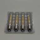 Vintage T10/T30 LED Bulb 25 Watt Equivalent, Warm White 2700K, 200 Lumens, E26 Base, 2W Dimmable Led Tubular Bulbs, Classic Filament Edison Bulb for Pendant Lights Chandelier, 4-Pack