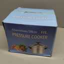 PRETYZOOM 11Qt Pressure Cooker Stainless Steel, One-hand Lock Cooking Pot