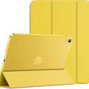 JETech Case for iPad (A16) 11th Generation 11 Inch 2025 / iPad 10th Generation 10.9 Inch 2022, Slim Smart Cover with Hard PC Translucent Back, Supports Touch ID, Auto Wake/Sleep (Yellow)