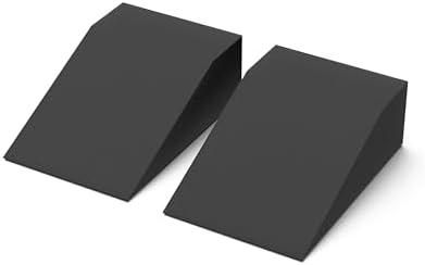 StrongTek Yoga Foam Wedge Blocks (Pair) Soft Wrist Wedge, Supportive Foot Exercise Accessories, Balance, Strength, Stretch, Pilate, Fitness, Squat, Pushup, Plank, EVA Riser Block