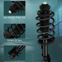 AUTOMUTO Front and Rear Pair Complete Struts Spring Assembly Shock Absorber Compatible with 2004-2011 for Chevy Aveo 2009 for Pontiac G3 2005-2008 for Pontiac Wave Struts 172296 172295 5794