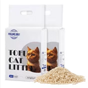Tofu Cat Litter22.4LB(5.6LB*4bags) Fast Clumping, Dust-Free,Really Natural Raw Materials, Flushable,Ultra Absorbent and Fast Drying,Solubility in Water,Less Scattering
