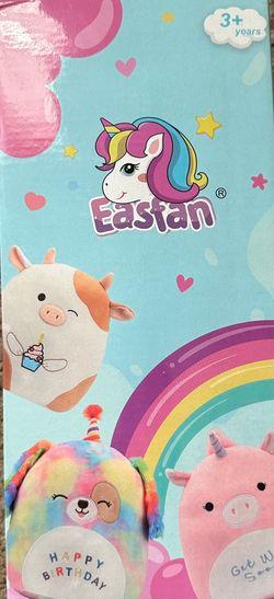 Easfan 14’’ Christmas Kitty Plush Pillow