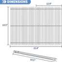 Stainless Steel 7524 7528 Grill Grates with 7620 7621 Flavorizer Bars 65505 Heat Deflectors and 62752 Burner for Weber Genesis Grill Parts 300 Series E310 E320 E330 S310 S320 S330
