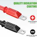 10L0L Golf Cart Battery Cables 4 Gauge for 36v & 48v EZGO TXT 1994-UP, AC/DC Wire Welding Battery Pure Copper Flexible Cable
