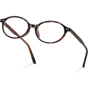 2 x Y2K Oval TR90 Blue Light Blocking Glasses Ultra Light Computer Screen Gaming for Woman