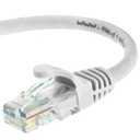 Mediabridge CAT6 Ethernet Patch Cable (50 ft) RJ45 Connectors with Gold Plated Contacts (10gbps) (White)