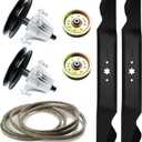 42 Inch Deck Rebuild Kit Replace for MTD/Cub Cadet/Troy Bilt CC30 Mini Rider LTX1040 LTX1042 RZT-42, with 2 Spindles 918-04822 918-04950, 2 Blades 742-04308, 2 Idlers 756-04129, 1 Belt 754-04060