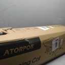 ATORPOK Camping Cot for Adults with Cushion Comfortable, Portable Folding Bed for Sleeping Supports 450 lbs (Gray) (Grey)