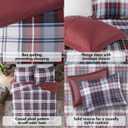 Madison Park Essentials Parkston Plaid Comforter Set Soft Brushed Microfiber College Bedding, 3M Scotchguard Stain Release Cover, Modern All Season Cabin Bedding, Twin/ Twin XL, Red, 2 Piece