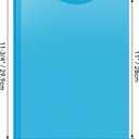 6 Pack Heavy Duty Plastic Pocket Folder with Prongs and Clear Front Pocket, 3 Pockets Folders with 3 Prongs and 2 Card Slot, Orange File Folders Fit Letter Size Paper for Office School Home Business