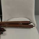 HULALA HOME Dining Chairs Set of 2, Ivory Fabric Upholstered Dining Room Chairs Set with Solid Wood Legs, Paded Back, Modern Kitchen Accent Chairs for Living Room Bedroom Reception