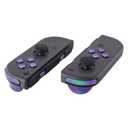 eXtremeRate Green Purple Chameleon Glossy Replacement ABXY Direction Keys SR SL L R ZR ZL Trigger Buttons and Springs, Full Set Buttons with Tools for Nintendo Switch Joycon & Switch OLED Joy con