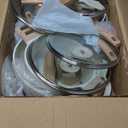 CAROTE 21Pcs Pots and Pans Set, Nonstick Cookware Sets, White Granite Induction Cookware Non Stick Cooking Set w/Frying Pans & Saucepans(PFOS, PFOA Free)