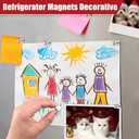 4 x 22Pcs Fridge Magnet,Small Strong Magnets for Refrigerator,Magnetic Push Pin,Heavy Duty Magnets for Whiteboard,Crafts,Kitchen Accessories,Office and Locker Accessories (Silver)